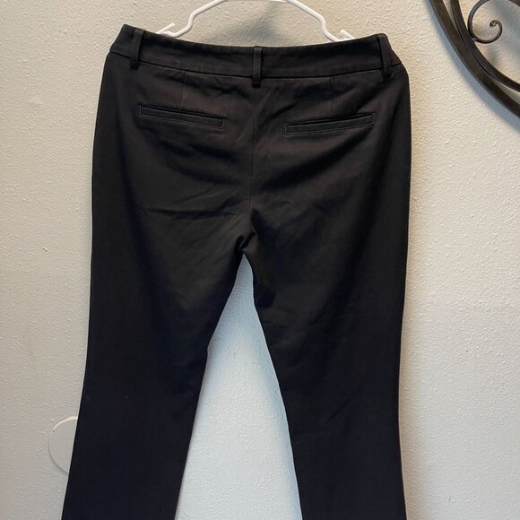 Express Womens Editor Black Dress Pants 4R Slim Fit Tailored Style Office Wear - Picture 3 of 9